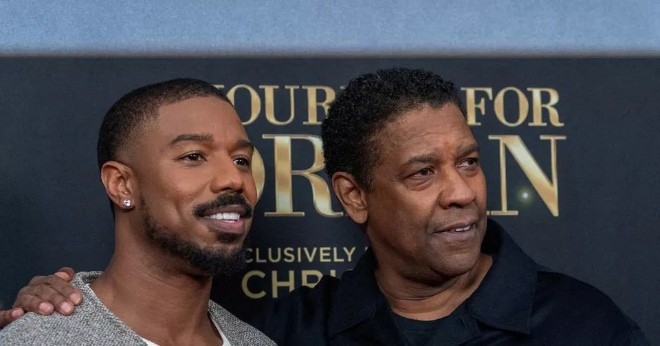 michael b jordan and denzel washington pose during the red carpet premiere of a journal for jordan in new york city us reuters jeenah moon michael b jordan and denzel washington pose during the red carpet premiere of a journal for jordan in new york city us reuters jeenah moon