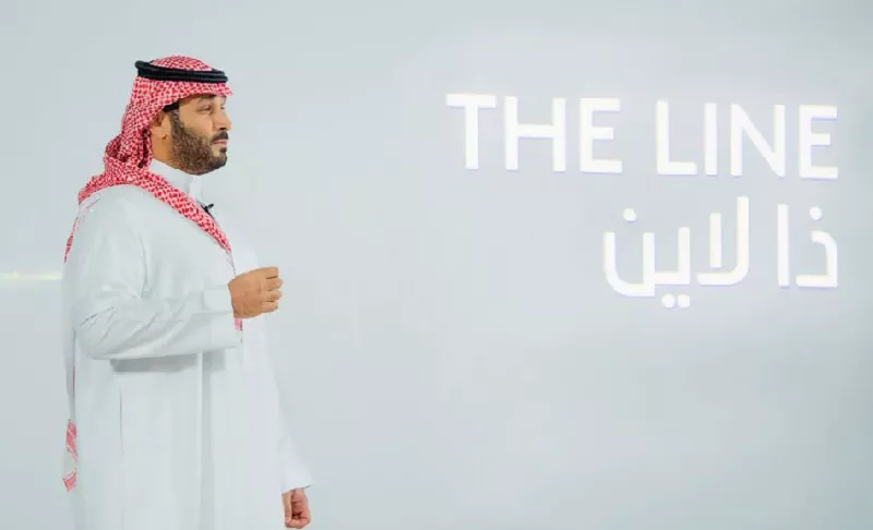 saudi crown prince mohammed bin salman announces a zero carbon city called the line to be built at neom in northwestern saudi arabia january 10 2021 photo reuters saudi crown prince mohammed bin salman announces a zero carbon city called the line to be built at neom in northwestern saudi arabia january 10 2021 photo reuters