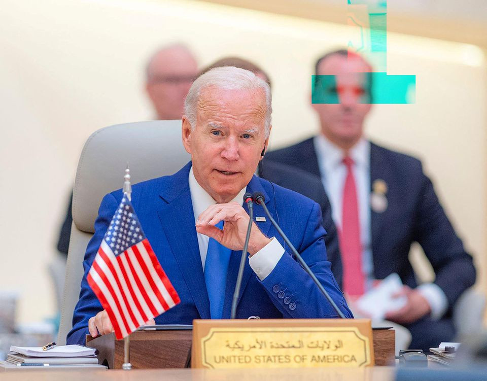 us president joe biden attends the jeddah security and development summit in jeddah saudi arabia july 16 2022 reuters