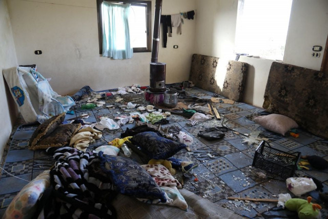 interior of a building destroyed in the aftermath of a counter terrorism mission conducted by the u s special operations forces is seen in atmeh syria february 3 2022 photo reuters interior of a building destroyed in the aftermath of a counter terrorism mission conducted by the u s special operations forces is seen in atmeh syria february 3 2022 photo reuters