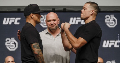 nate diaz dustin poirier trade social media jabs