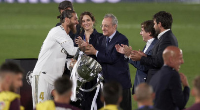 real madrid title win will go down in history says president perez