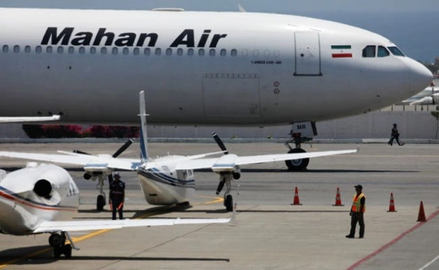 an airbus a340 600 airplane of mahan air is seen at simon bolivar international airport outside caracas venezuela april 8 2019 photo reuters an airbus a340 600 airplane of mahan air is seen at simon bolivar international airport outside caracas venezuela april 8 2019 photo reuters