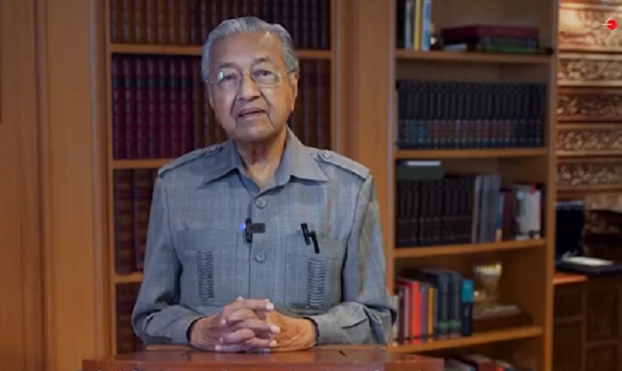 former malaysian prime minister mahathir mohamad screengrab