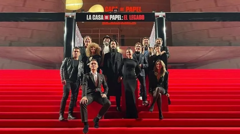 one last time money heist cast walks the red carpet one last time money heist cast walks the red carpet