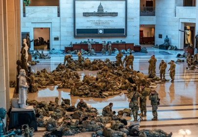 in pictures national guards deck the halls of us capitol