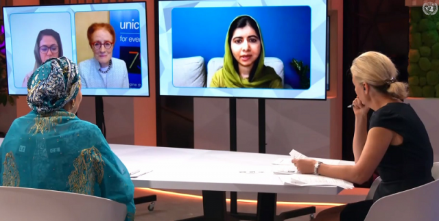 malala pleads with world to protect afghan girls education