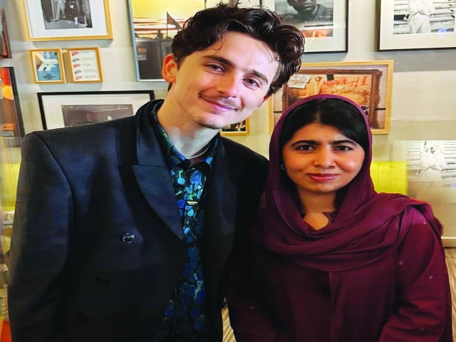 malala shared a photo with the star photo instagram