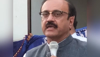punjab assembly opposition leader malik ahmad khan bachar addresses a gathering photo facebook