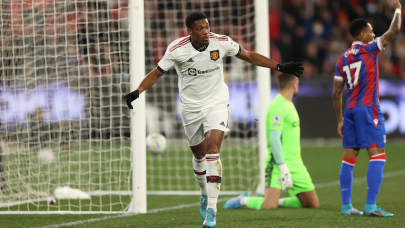 martial shines again as united beat palace