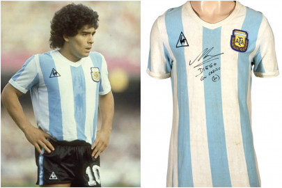 maradona jersey hits auction block