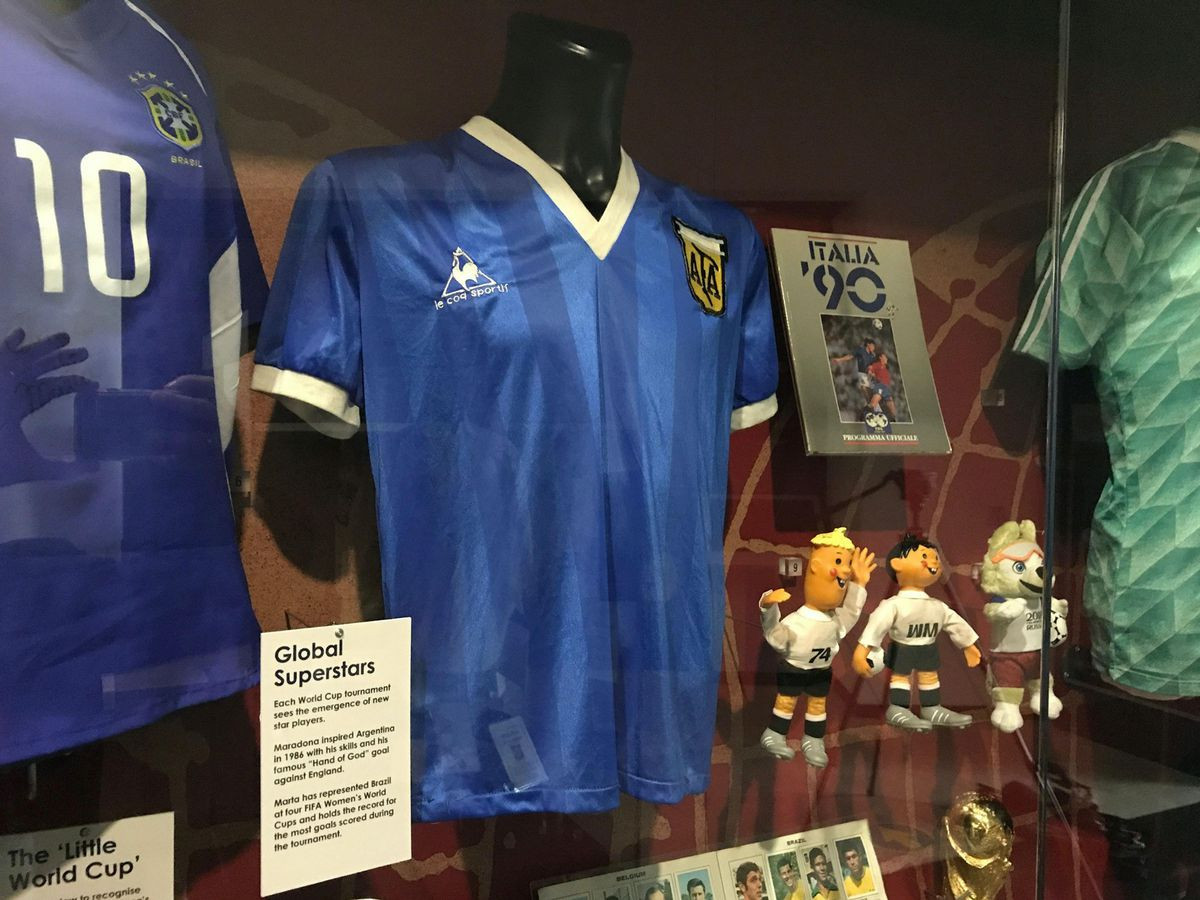 Photo of Maradona 'Hand of God' shirt to go on display