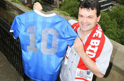 maradona s hand of god shirt not for sale says england s hodge maradona s hand of god shirt not for sale says england s hodge