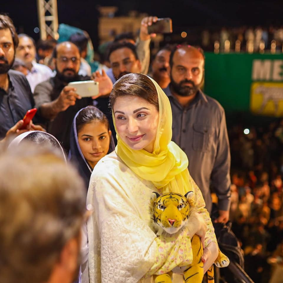 pml n vice president maryam nawaz at a rally in punjab photo facebook pml n