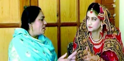 mass wedding taking vows in silence