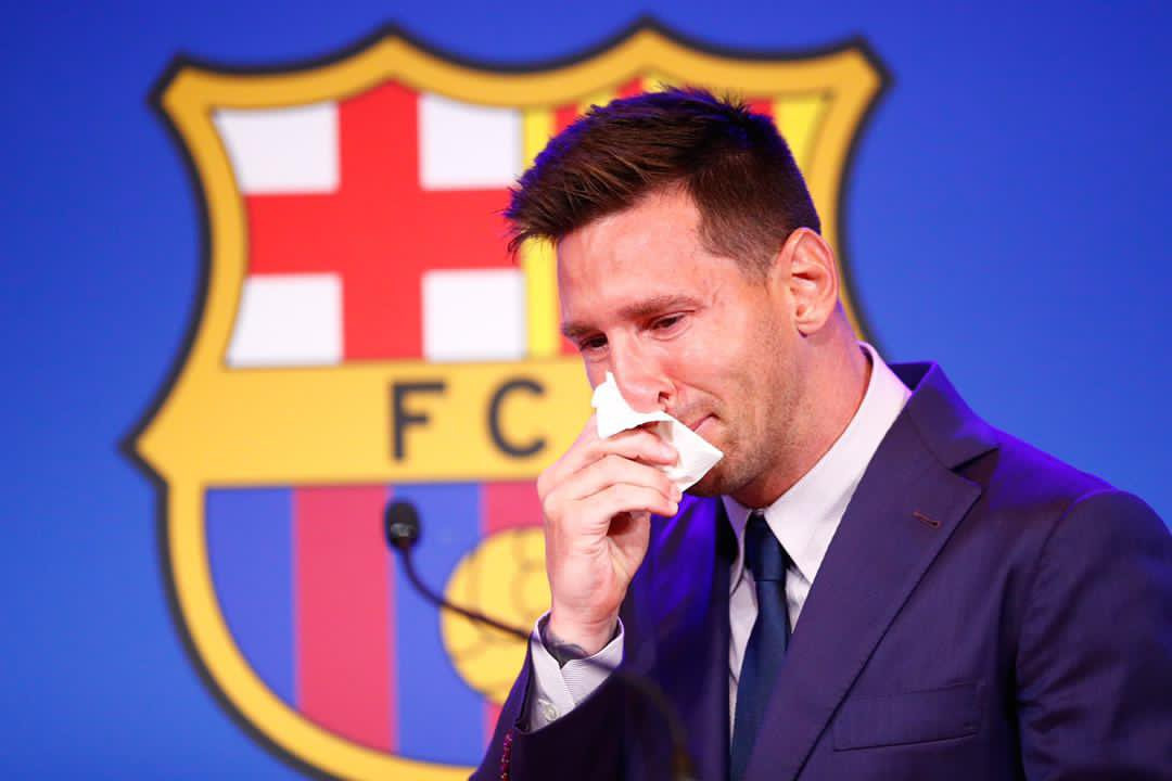 this year my family and i were convinced we were going to stay here at home    this is what we wanted more than anything said a suited messi as he struggled to contain his emotions photo courtesy barcelona twitter