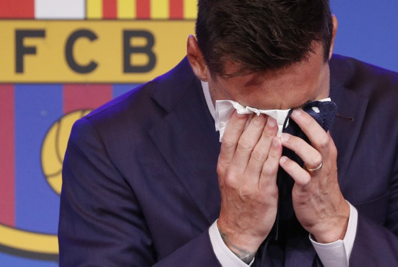 Soccer icon Messi confirms bitter Barcelona exit in tearful farewell