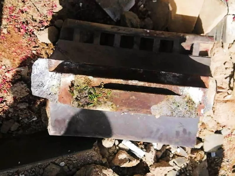 the metal parts fell from the sky at three locations including pak colony photo express the metal parts fell from the sky at three locations including pak colony photo express
