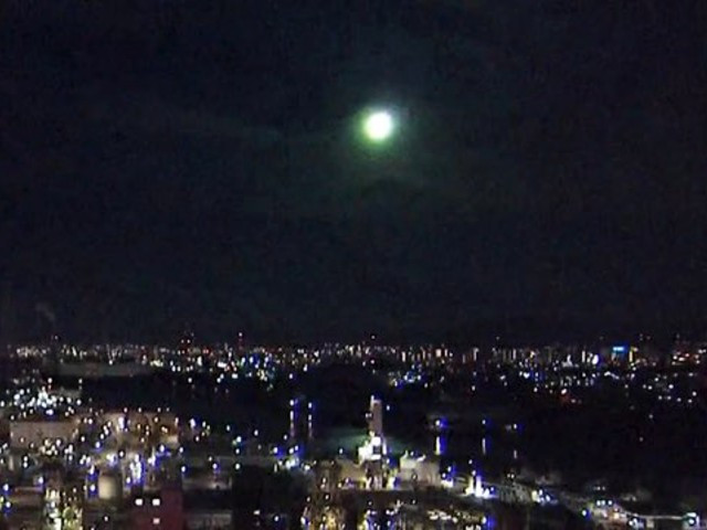 the fireball was visible for just a few seconds in the early hours of sunday but was caught on cameras owned by japan s national broadcaster nhk photo twitter sylvainreiter the fireball was visible for just a few seconds in the early hours of sunday but was caught on cameras owned by japan s national broadcaster nhk photo twitter sylvainreiter