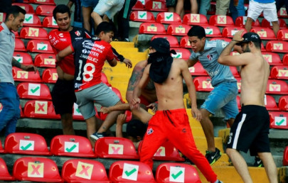 club punished 10 arrested over mexico football brawl club punished 10 arrested over mexico football brawl