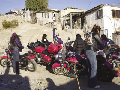 pink bikers fight drug war