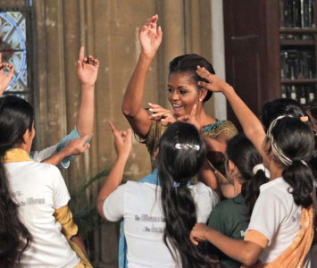 dancing obama celebrates diwali