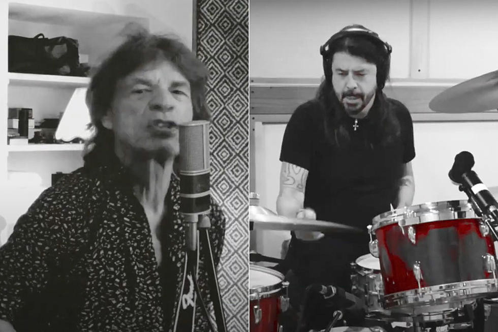 dave grohl and rolling stones mick jagger teamed up for easy sleazy penned by jagger and taking inspiration from the events of the past year