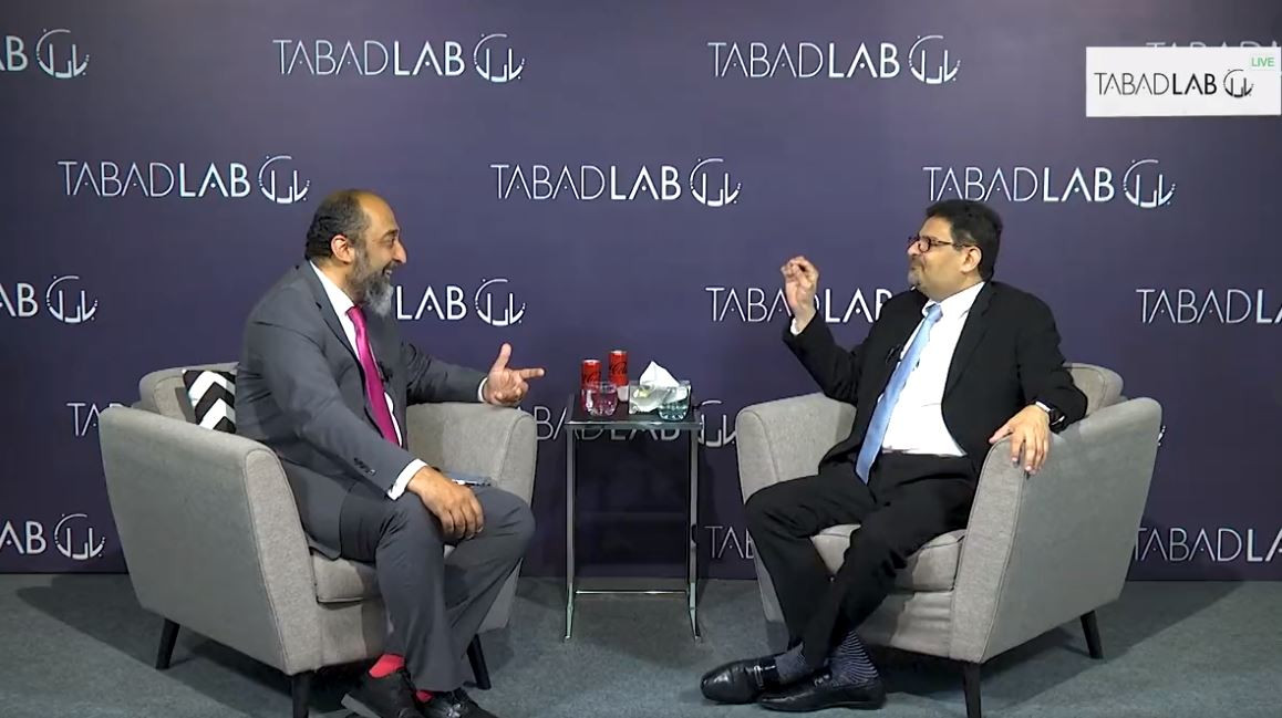 finance minister miftah ismail in conversation with mosharraf zaidi ceo of tabadlab on july 26 2022 screengrab