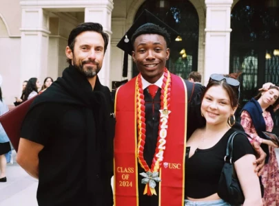 this is us reunion milo ventimiglia supports tv kids at usc graduation