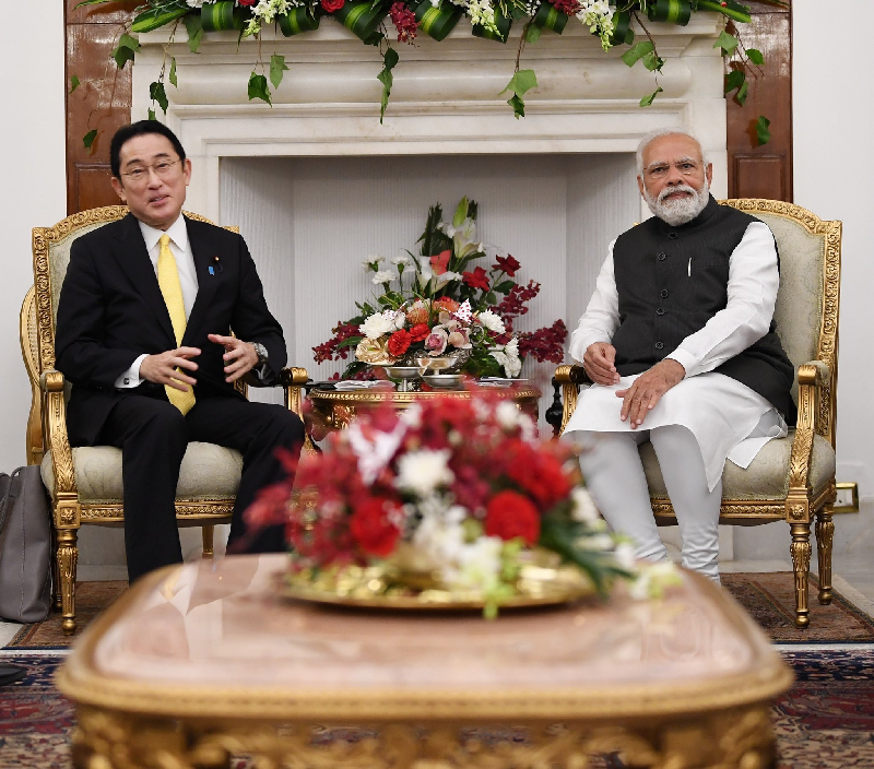 japanese prime minister fumio kishida told a joint news conference that he and modi held an in depth discussion photo twitter narendramodi