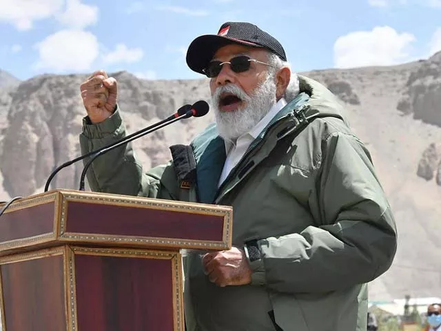 narendra modi gestures as he speaks to indian troops photo afp narendra modi gestures as he speaks to indian troops photo afp