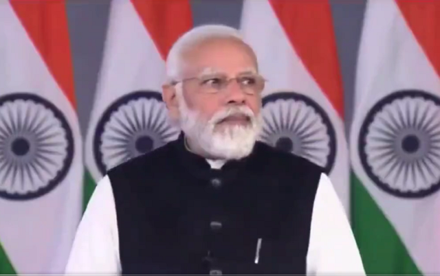 indian prime minister narendra modi could be seen pausing before looking to his left during wef summit screengrab indian prime minister narendra modi could be seen pausing before looking to his left during wef summit screengrab