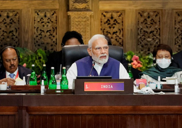 india s prime minister narendra modi attends a session during the g20 leaders summit in nusa dua bali indonesia november 16 2022 photo reuters file india s prime minister narendra modi attends a session during the g20 leaders summit in nusa dua bali indonesia november 16 2022 photo reuters file
