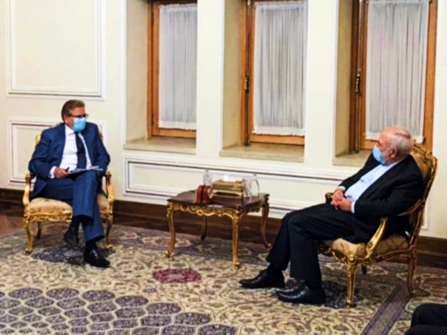 as part of the diplomatic outreach pakistan s special envoy ambassador muhammad sadiq travelled to iran and held talks with iranian officials including foreign minister muhammad javad zarif photo twitter ambassadorsadiq