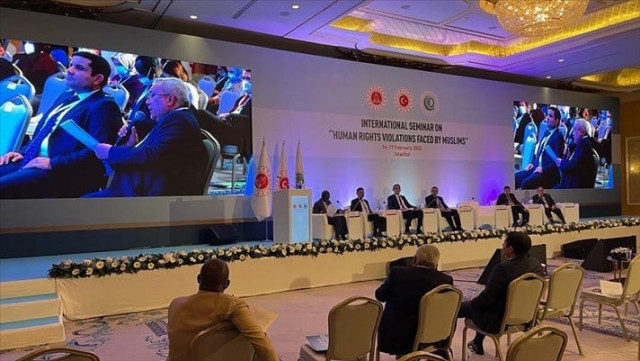 a view of the two day international conference to discuss human rights violations faced by muslims in istanbul photo anadolu agency a view of the two day international conference to discuss human rights violations faced by muslims in istanbul photo anadolu agency