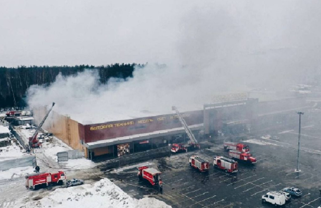 fire guts second moscow region shopping centre in four days fire guts second moscow region shopping centre in four days