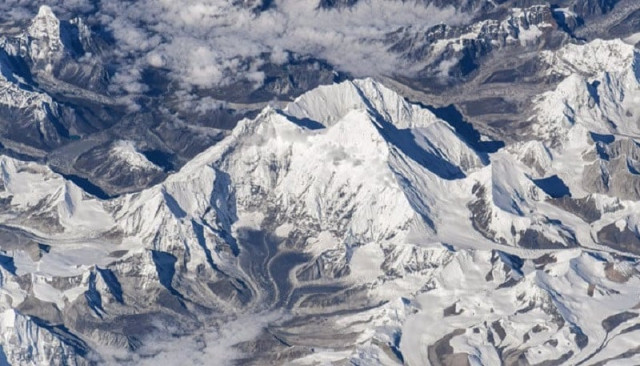 this picture shows an aerial view of mount shishapangma in south central tibet five kilometres from the border with nepal photo x olegmks this picture shows an aerial view of mount shishapangma in south central tibet five kilometres from the border with nepal photo x olegmks