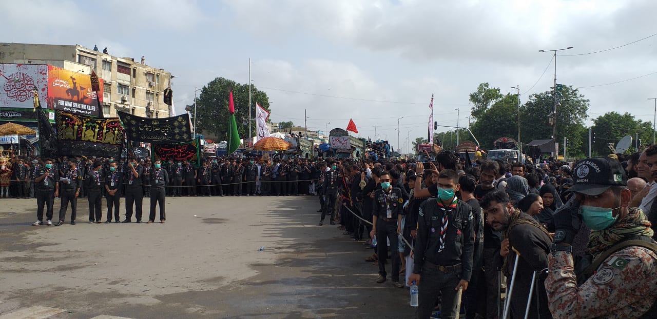 ashura procession in karachi photo express