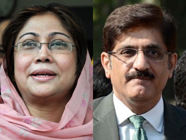 pakistan peoples party mna and sister of former president asif ali zardari faryal talpur and sindh chief minister murad ali shah photo express