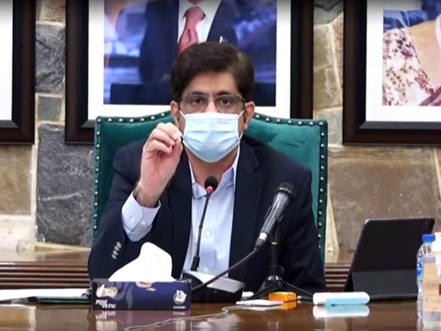 chief minister sindh syed murad ali shah screen grab chief minister sindh syed murad ali shah screen grab