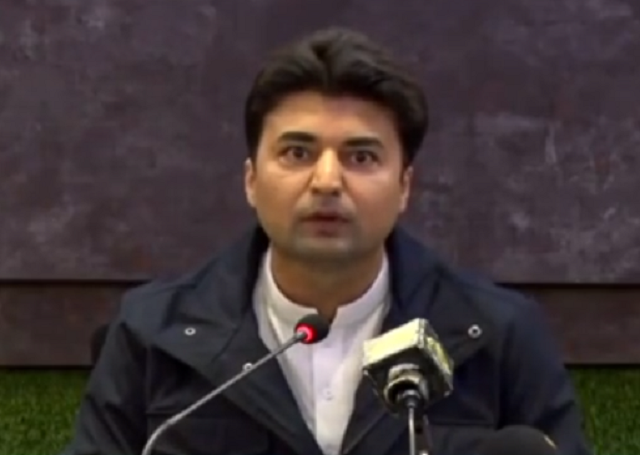 federal minister for communications murad saeed addressing press conference in islamabad screengrab federal minister for communications murad saeed addressing press conference in islamabad screengrab