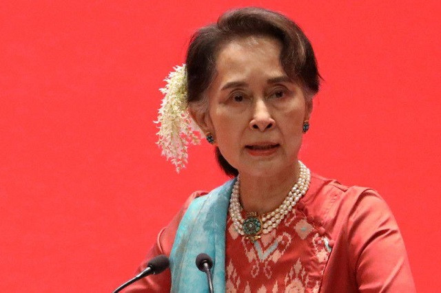 myanmar s state counsellor aung san suu kyi attends invest myanmar in naypyitaw myanmar january 28 2019 photo reuters