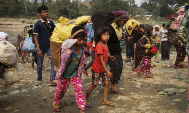 thousands flee to india amid intense fighting in myanmar thousands flee to india amid intense fighting in myanmar