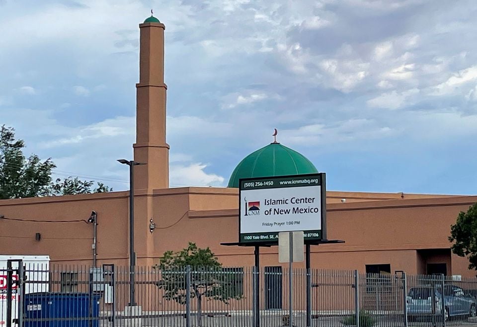 view of the islamic center for new mexico icnm mosque where some of the four muslim men murdered in the city in the last nine months worshipped in albuquerque new mexico us august 10 2022 reuters