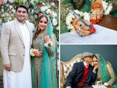 in pictures nadia khan ties the knot