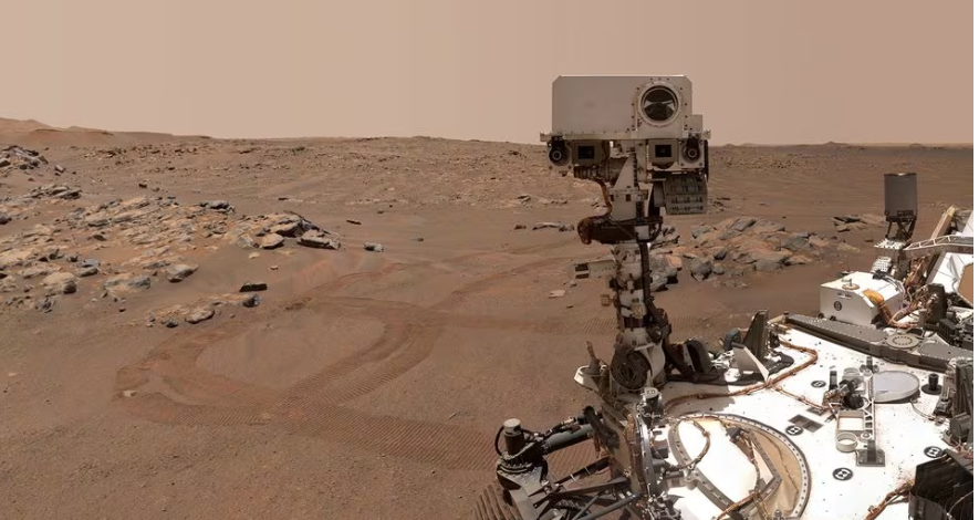 nasa s perseverance mars rover is seen in a selfie that it took over a rock nicknamed rochette september 10 2021 nasa jpl caltech msss handout via reuters file photo