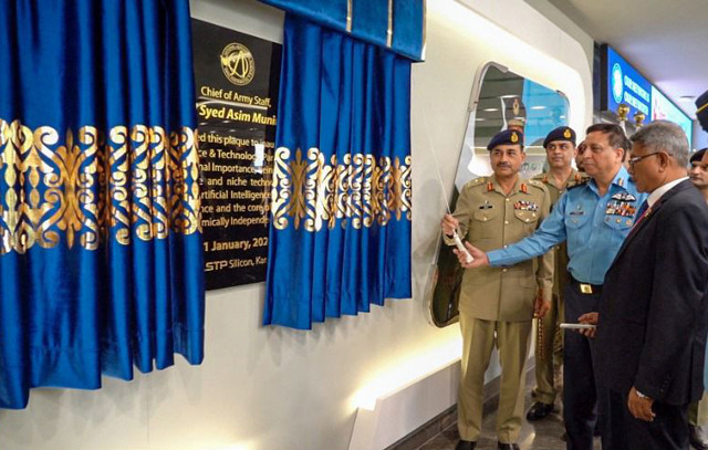 coas general syed asim munir inaugurates second chapter of national aerospace science and technology park nastp silicon in karachi on friday photo ispr