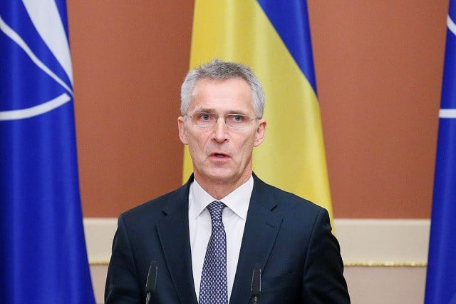 nato secretary general jens stoltenberg speaks during a news conference following the talks with ukrainian president volodymyr zelenskiy in kiev ukraine october 31 2019 photo reuters nato secretary general jens stoltenberg speaks during a news conference following the talks with ukrainian president volodymyr zelenskiy in kiev ukraine october 31 2019 photo reuters