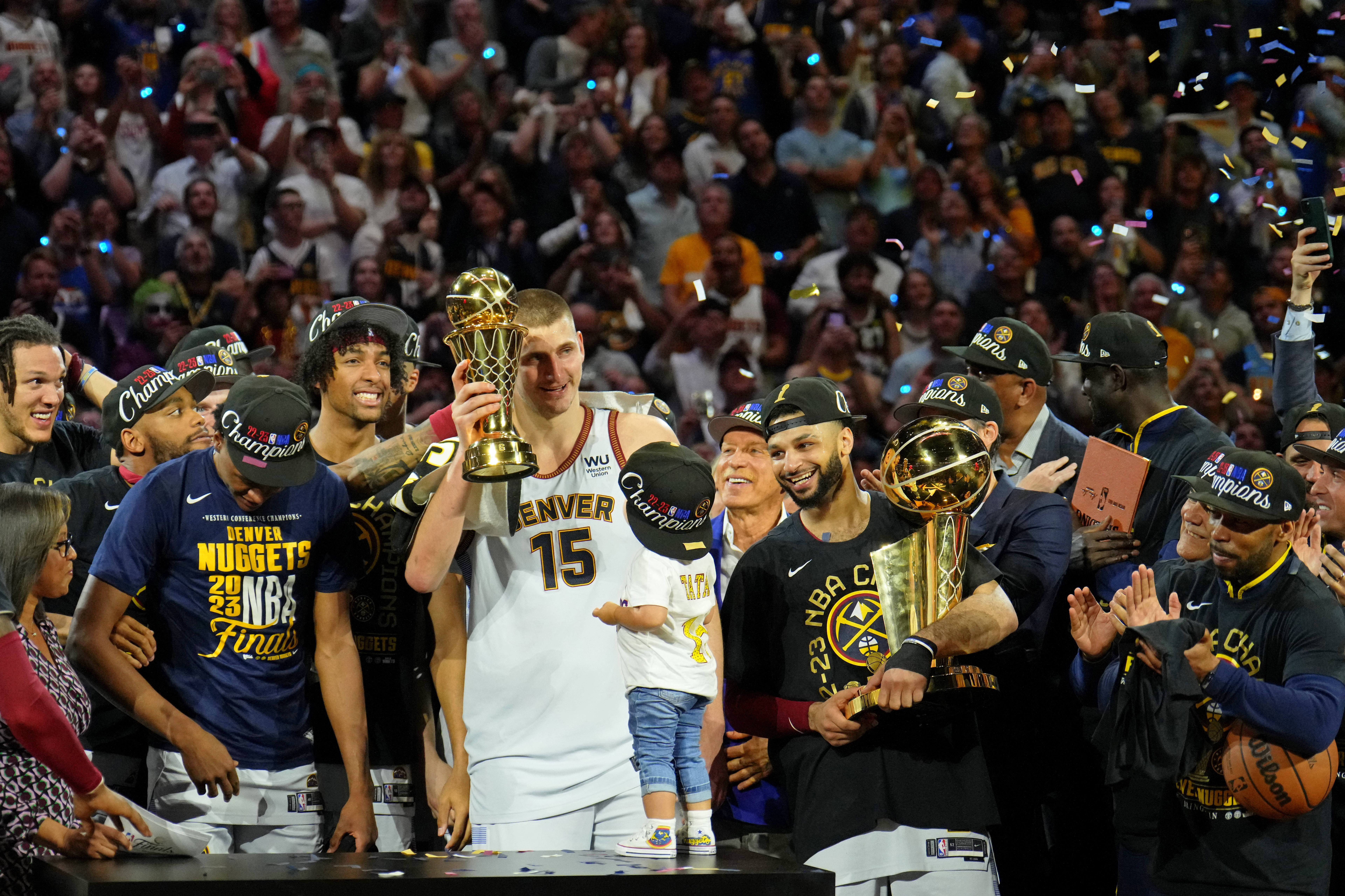 Nuggets beat Heat 94-89 to win first NBA title