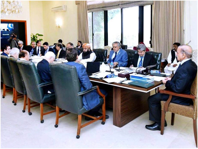 pm shehbaz sharif chairs nec meeting in islamabad photo afp